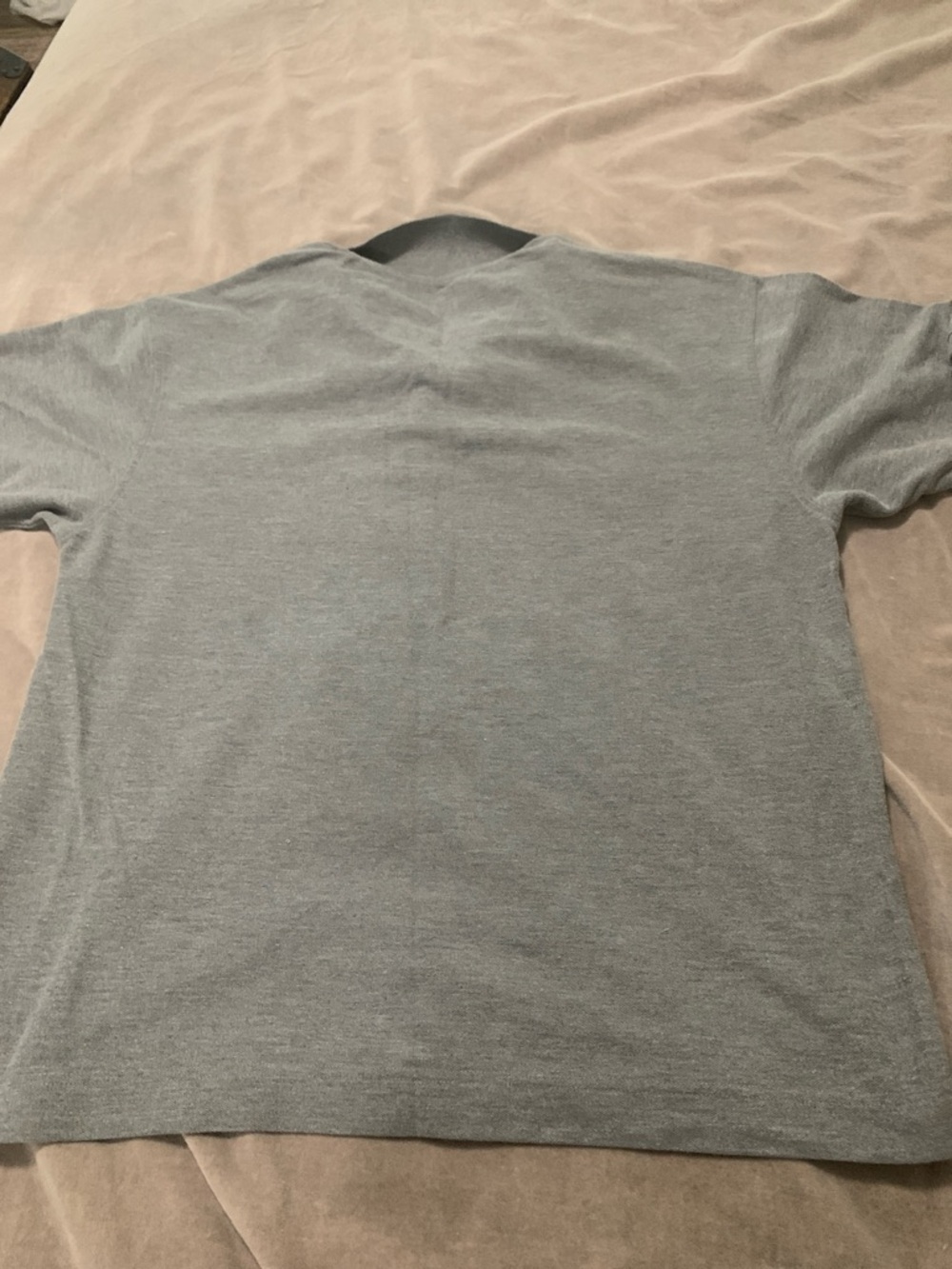 Siegfried Men’s Grey Polo with Plaid Inner Placket - Picture 6 of 6